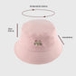 Cute & Stylish Bucket Hat with Cat Embroidery