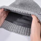 Striped Knit Beanie with Ear Flaps - Winter Warm Hat