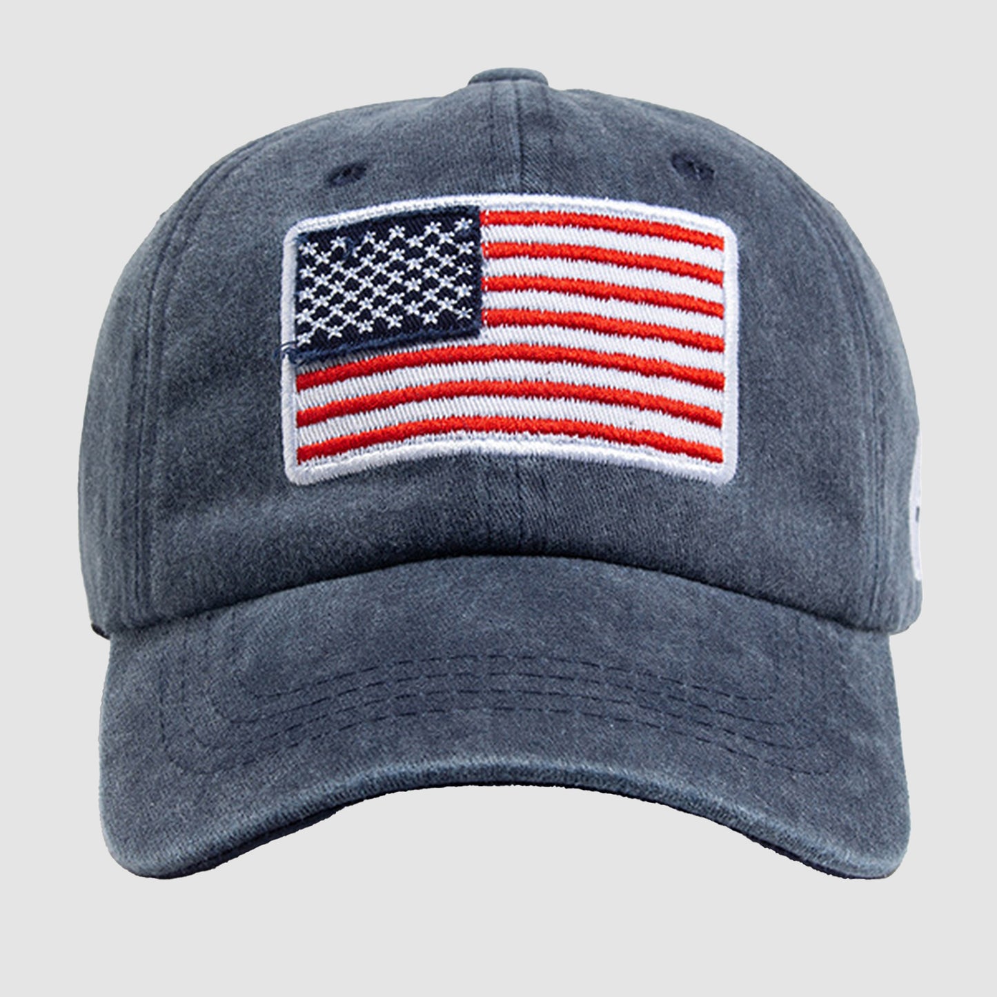 Unisex Vintage Baseball Cap with USA Flag Patch
