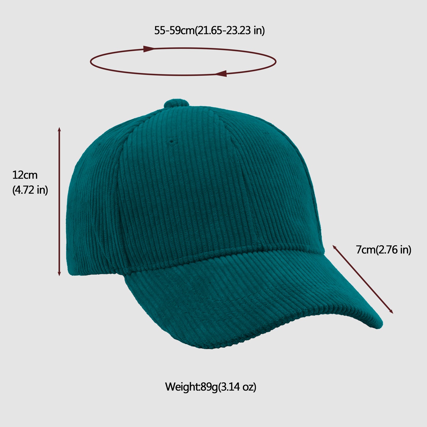 Corduroy Baseball Cap - Stylish & Comfortable