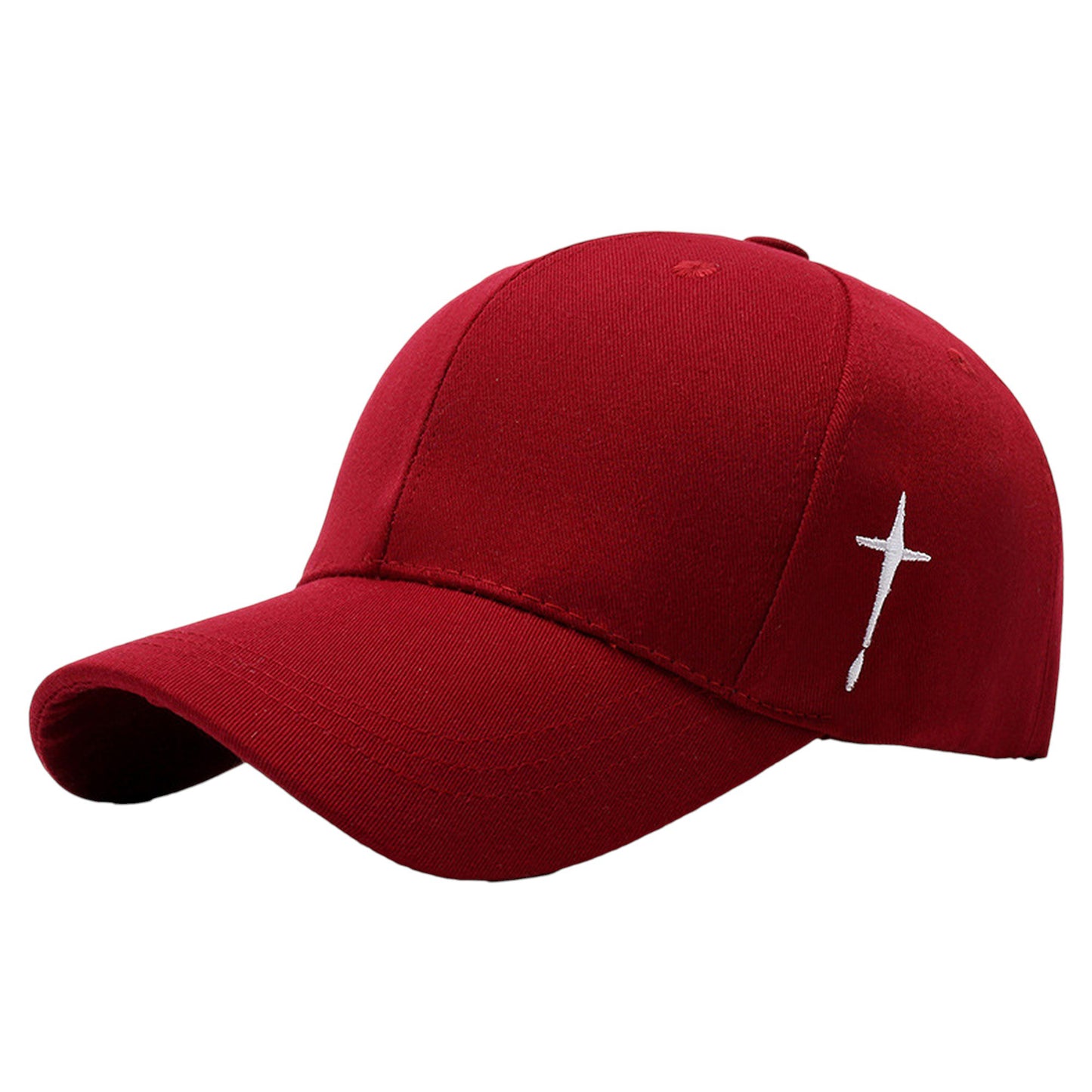 Unisex Baseball Cap with Cross Embroidery