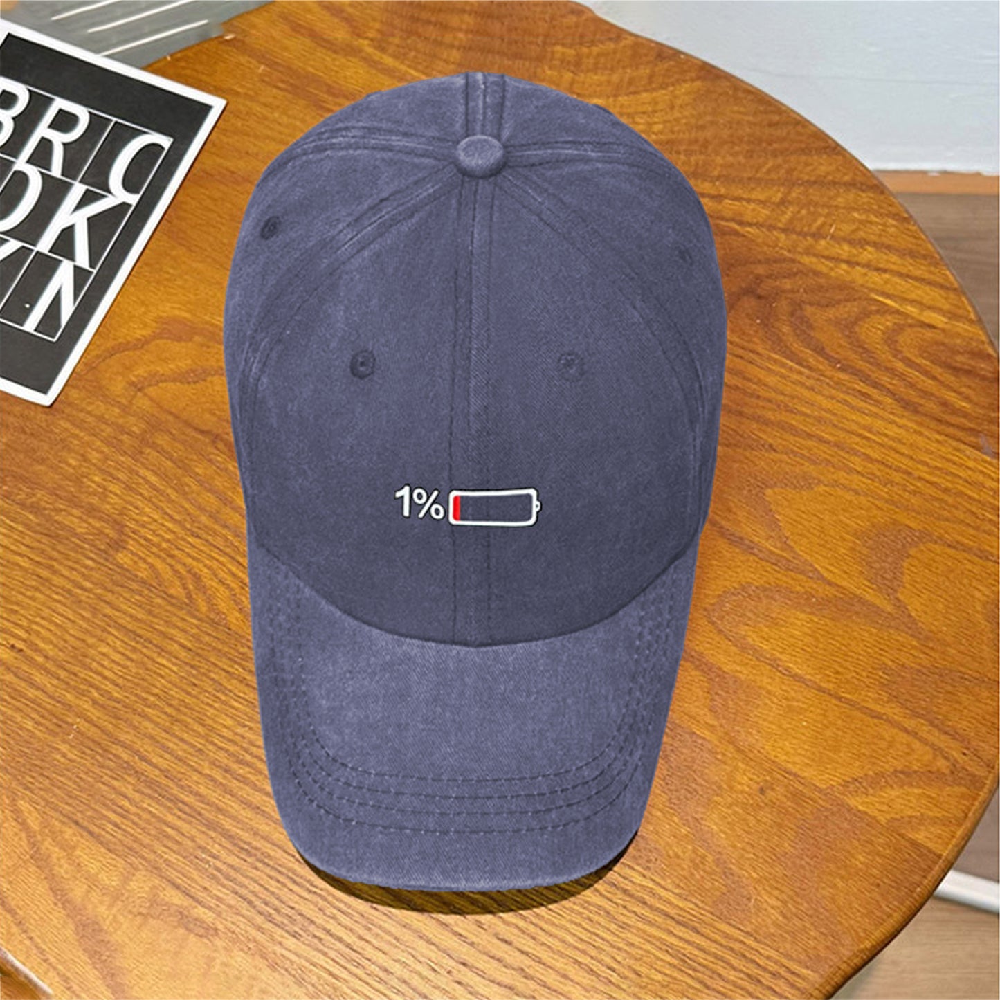 Unisex Baseball Cap with Battery Embroidery