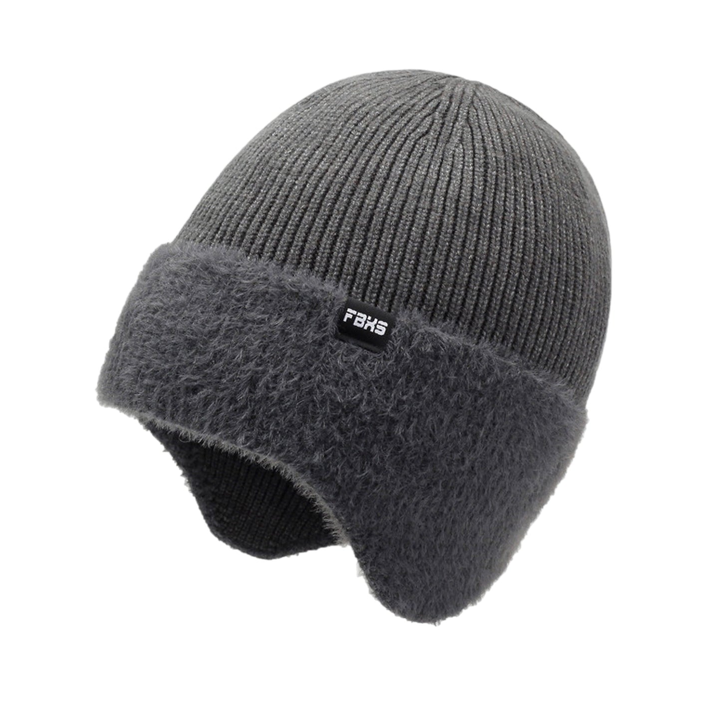 Unisex Knit Beanie with Ear Flaps