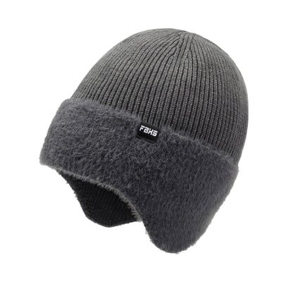 Unisex Knit Beanie with Ear Flaps