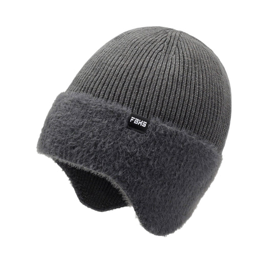 Unisex Knit Beanie with Ear Flaps