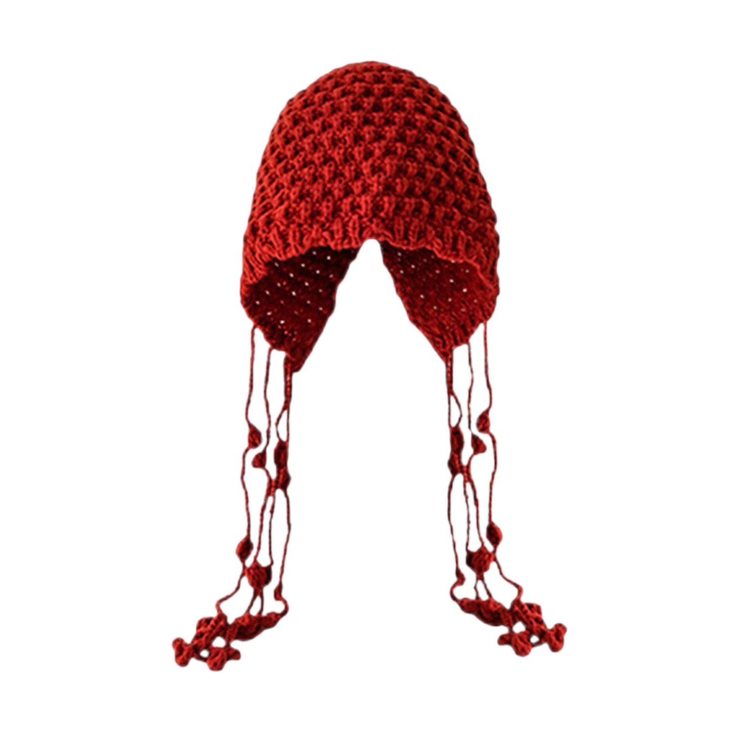 Crochet Beanie with Tassel Details