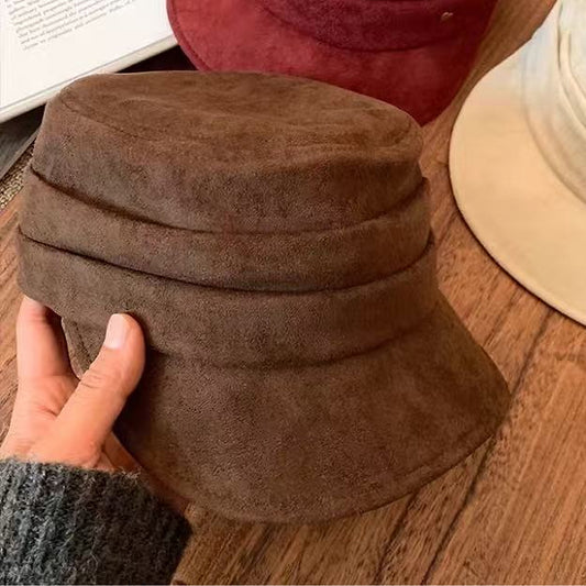 Fleece Military - Style Cap with Heart Accent