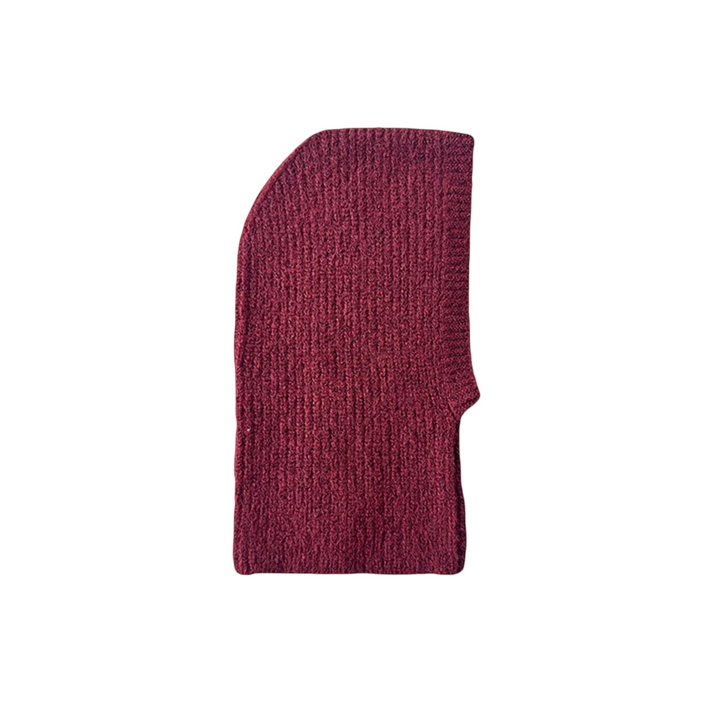 Ribbed Knit Balaclava Hood with Soft Cozy Texture