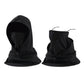 Unisex Lightweight Hooded Neck Gaiter with Adjustable Drawstring and Breathable Mesh Face Panel