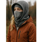 Unisex Lightweight Hooded Neck Gaiter with Adjustable Drawstring and Breathable Mesh Face Panel
