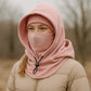 Unisex Lightweight Hooded Neck Gaiter with Adjustable Drawstring and Breathable Mesh Face Panel