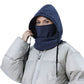 Unisex Quilted Thermal Hood with Adjustable Drawstrings and Face Cover