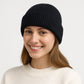 Unisex Warm Knit Beanie Soft Stretchy Cuffed Winter Hat Lightweight Solid Color Design