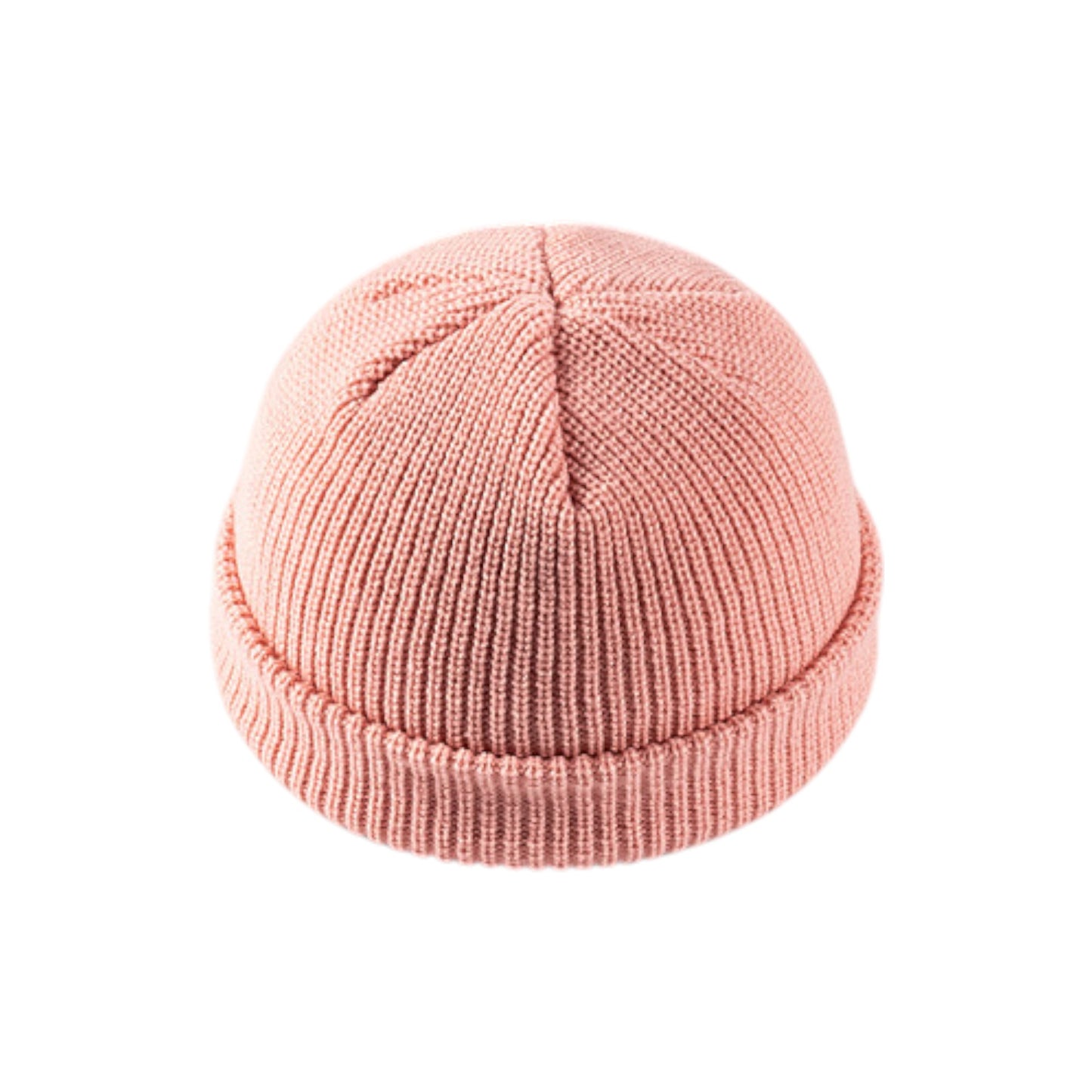 Unisex Warm Knit Beanie Soft Stretchy Cuffed Winter Hat Lightweight Solid Color Design