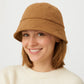 Warm Bucket Hat Soft Padded Winter Cap with Cozy Lining and Classic Design