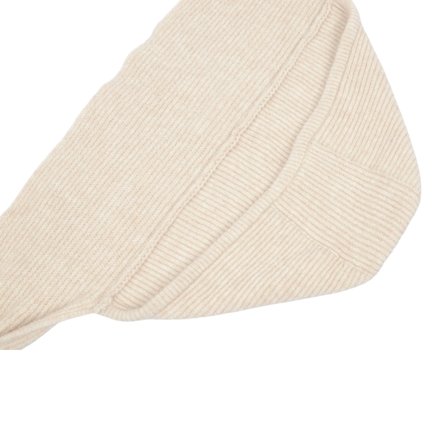 Womens Wool Blend Ribbed Knit Hat with Attached Scarf Warm and Convenient