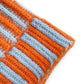 Knit Beanie with Colorblock Stripes and Folded Cuff Winter Hat