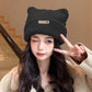Fuzzy Cat Ear Beanie - Soft Plush Winter Hat