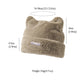 Fuzzy Cat Ear Beanie - Soft Plush Winter Hat