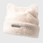 Fuzzy Cat Ear Beanie - Soft Plush Winter Hat