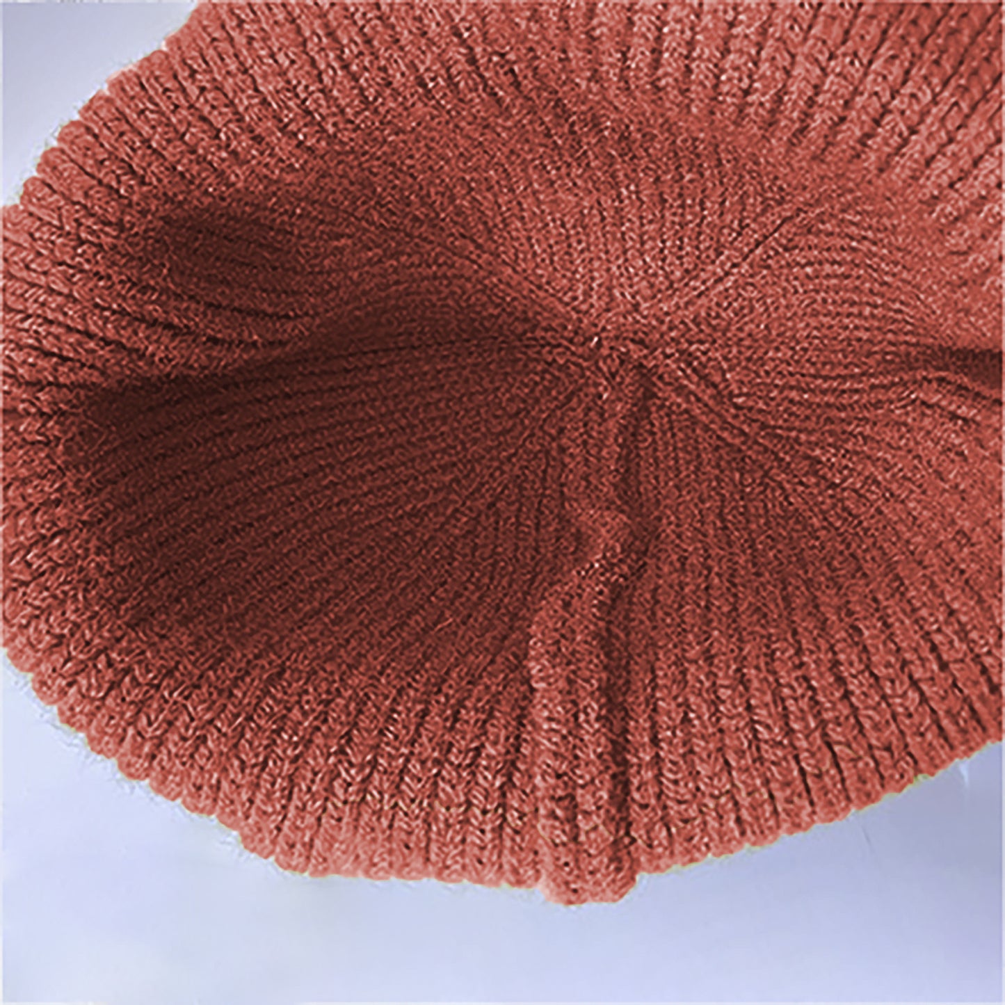 Coral Knitted Beanie with Star Embroidery - Stylish & Warm Winter Hat