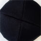 Knitted Beanie with Skull Embroidery Warm Winter Hat for Gothic, Punk & Casual Styles