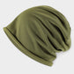 Casual Slouch Beanie with Contrast Trim Edge