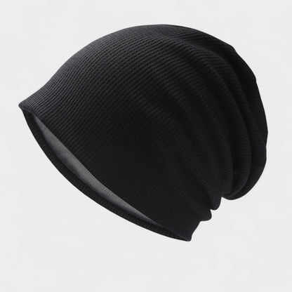 Lightweight Knit Slouch Beanie with Soft Textured Design