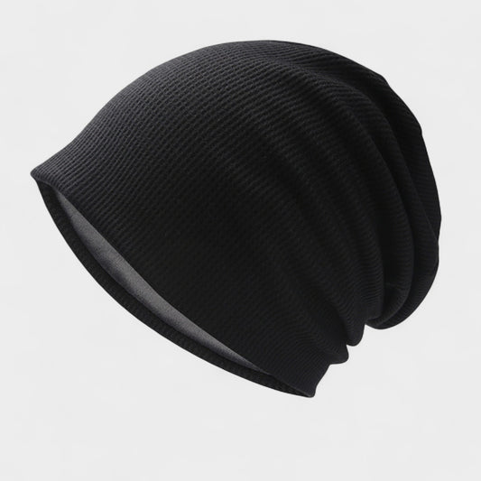 Lightweight Knit Slouch Beanie with Soft Textured Design
