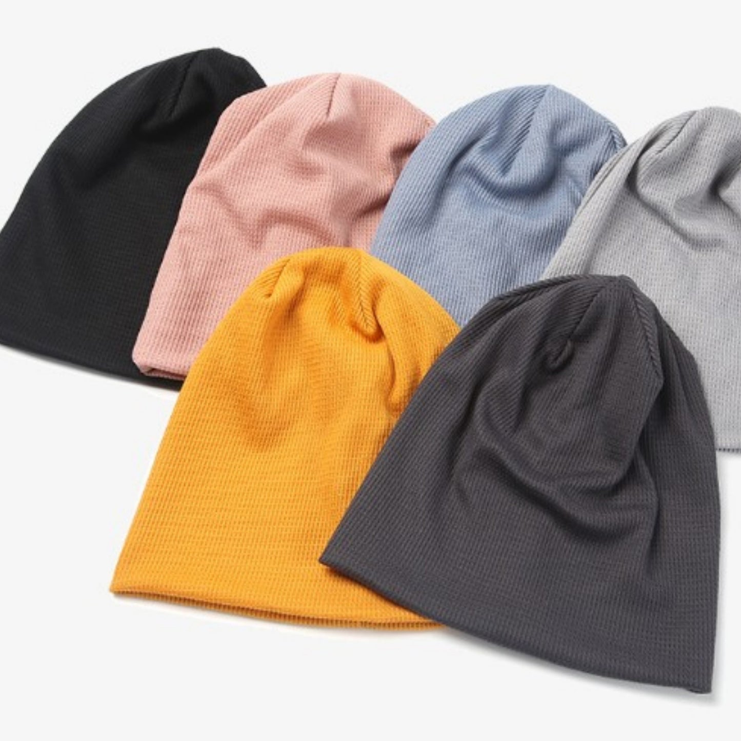 Lightweight Knit Slouch Beanie with Soft Textured Design