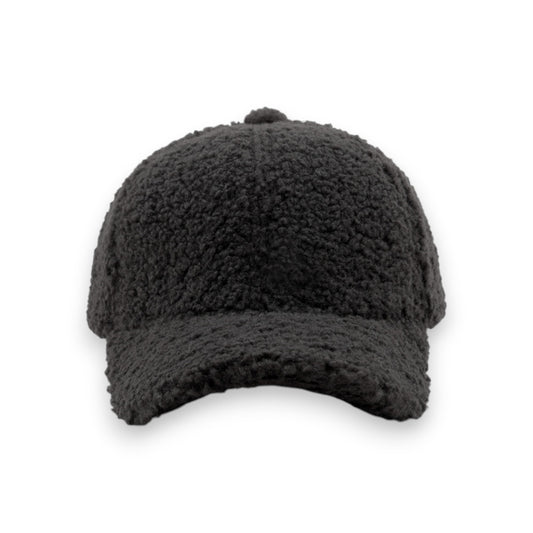 Cozy Plush Textured Baseball Cap with Soft Fleece Feel