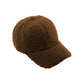 Cozy Plush Textured Baseball Cap with Soft Fleece Feel