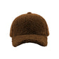Cozy Plush Textured Baseball Cap with Soft Fleece Feel