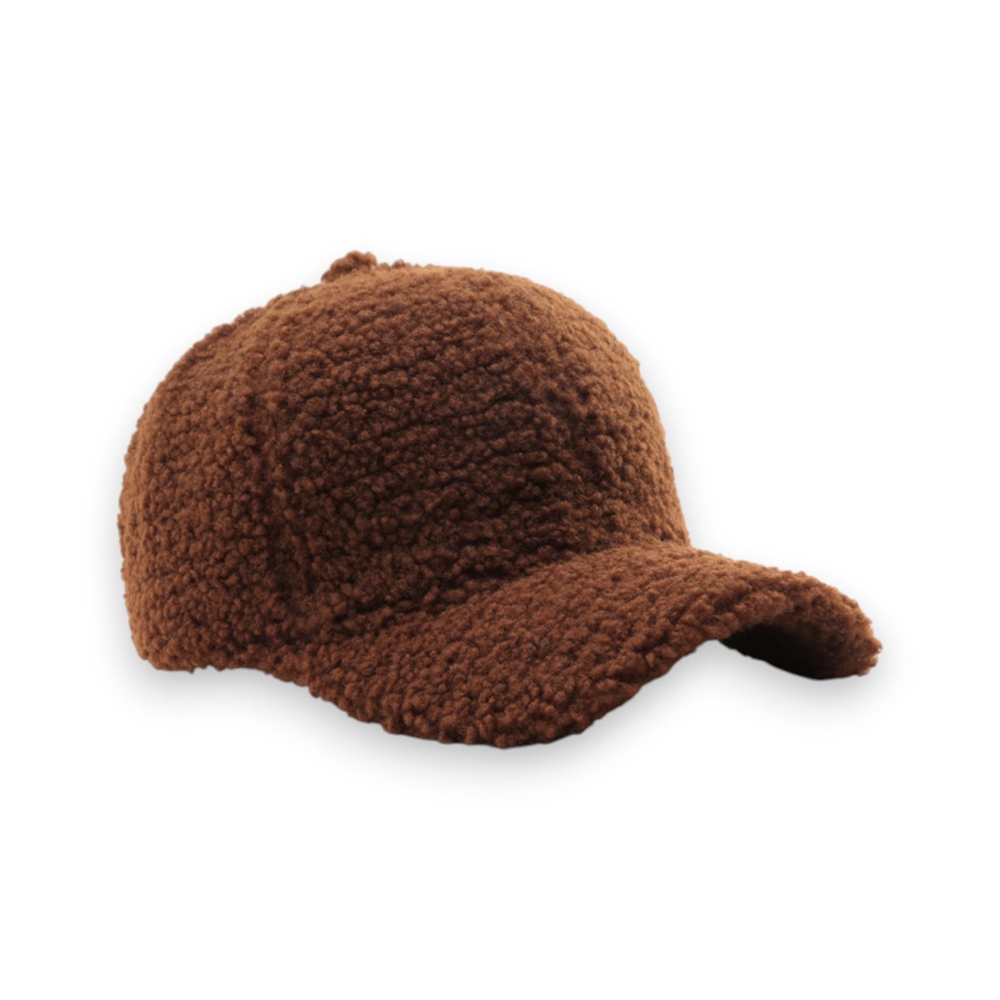 Cozy Plush Textured Baseball Cap with Soft Fleece Feel