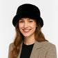 Plush Fuzzy Bucket Hat with Soft Warm Feel and Full-Cover Design