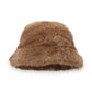 Plush Furry Bucket Hat with Soft Cozy Lining