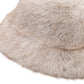 Plush Furry Bucket Hat with Soft Cozy Lining