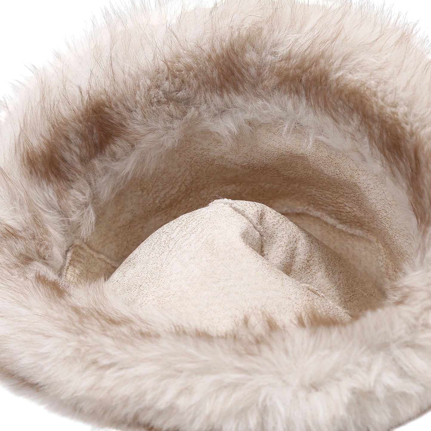 Plush Furry Bucket Hat with Soft Cozy Lining