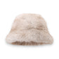 Plush Furry Bucket Hat with Soft Cozy Lining