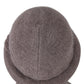 Soft Knit Winter Hat with Rolled Brim and Elegant Floral Detail