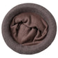 Soft Knit Winter Hat with Rolled Brim and Elegant Floral Detail