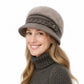 Soft Winter Knit Hat with Elegant Bow Accent
