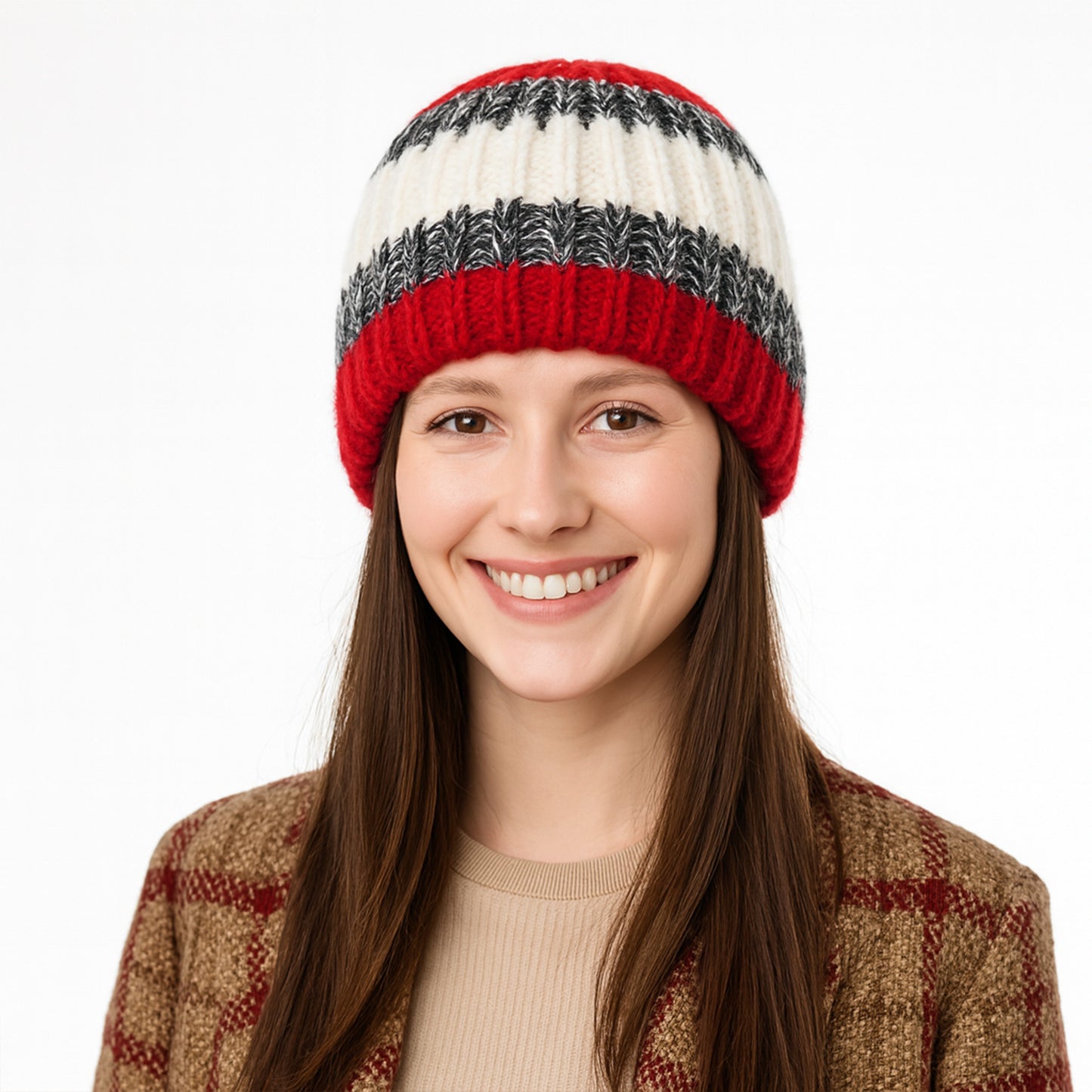 Cozy Rib-Knit Winter Beanie with Soft Stretch Fabric
