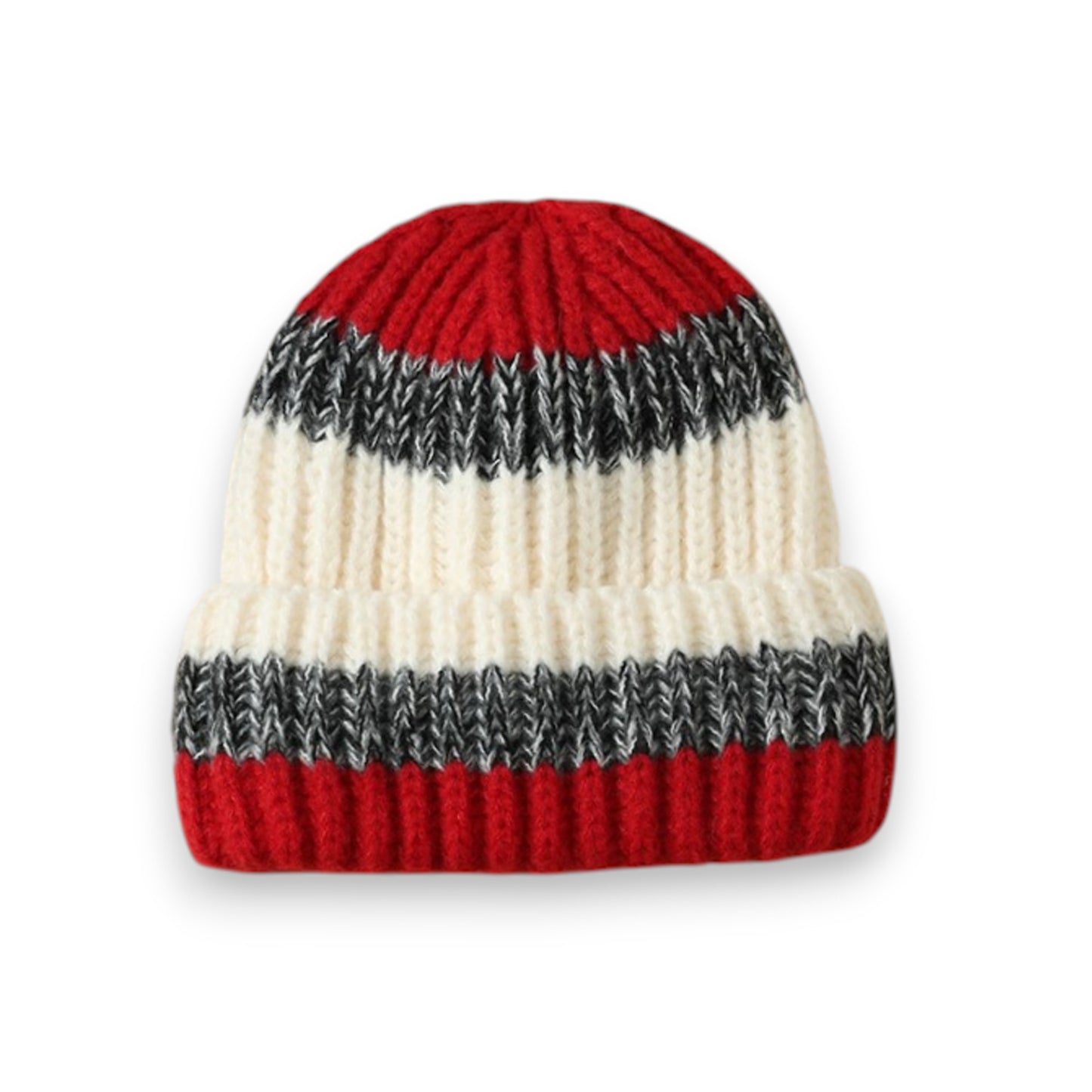 Cozy Rib-Knit Winter Beanie with Soft Stretch Fabric