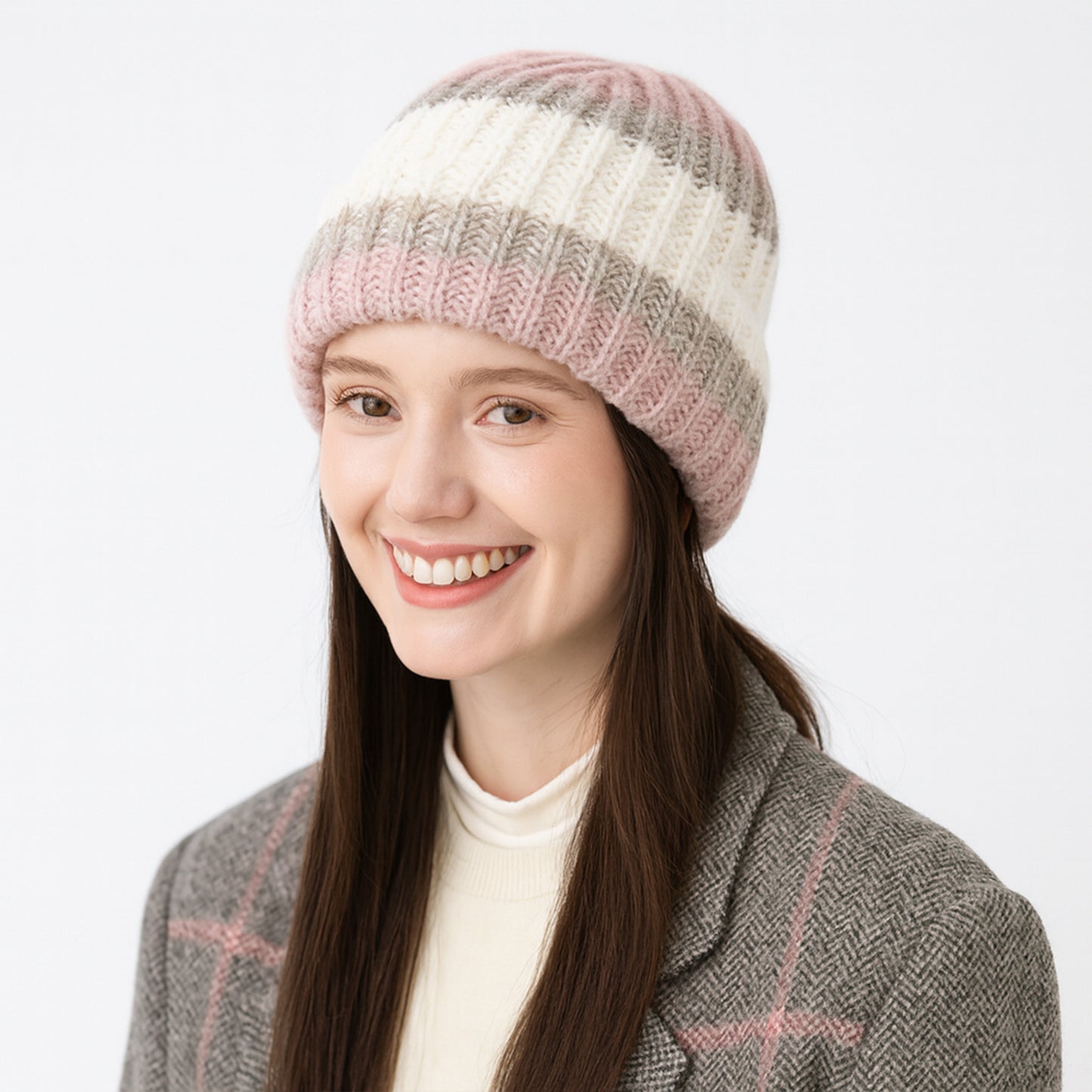 Cozy Rib-Knit Winter Beanie with Soft Stretch Fabric