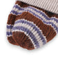 Soft Ribbed Knit Beanie Hat with Striped Pattern