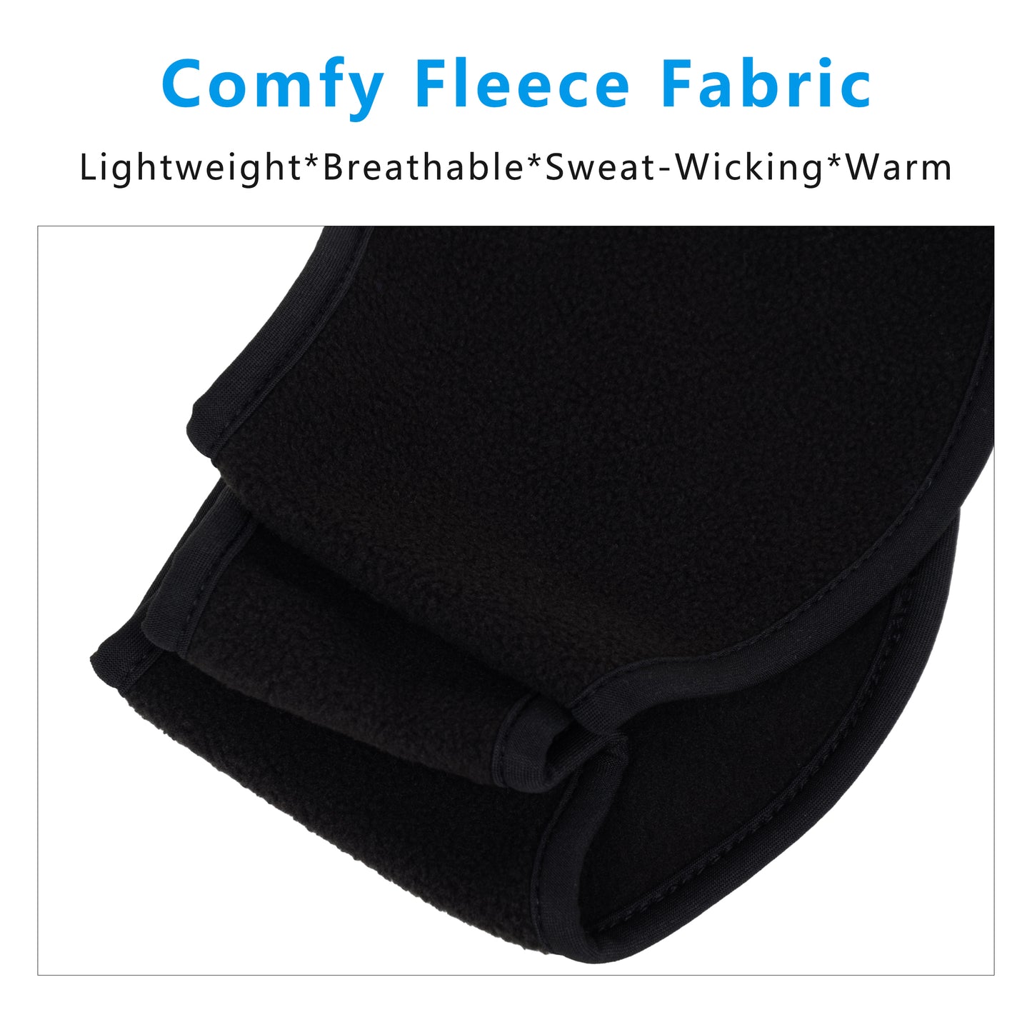 Winter Fleece Headband Moisture-Wicking for Running Sports Workouts Cold Weather Ear Warmer Unisex