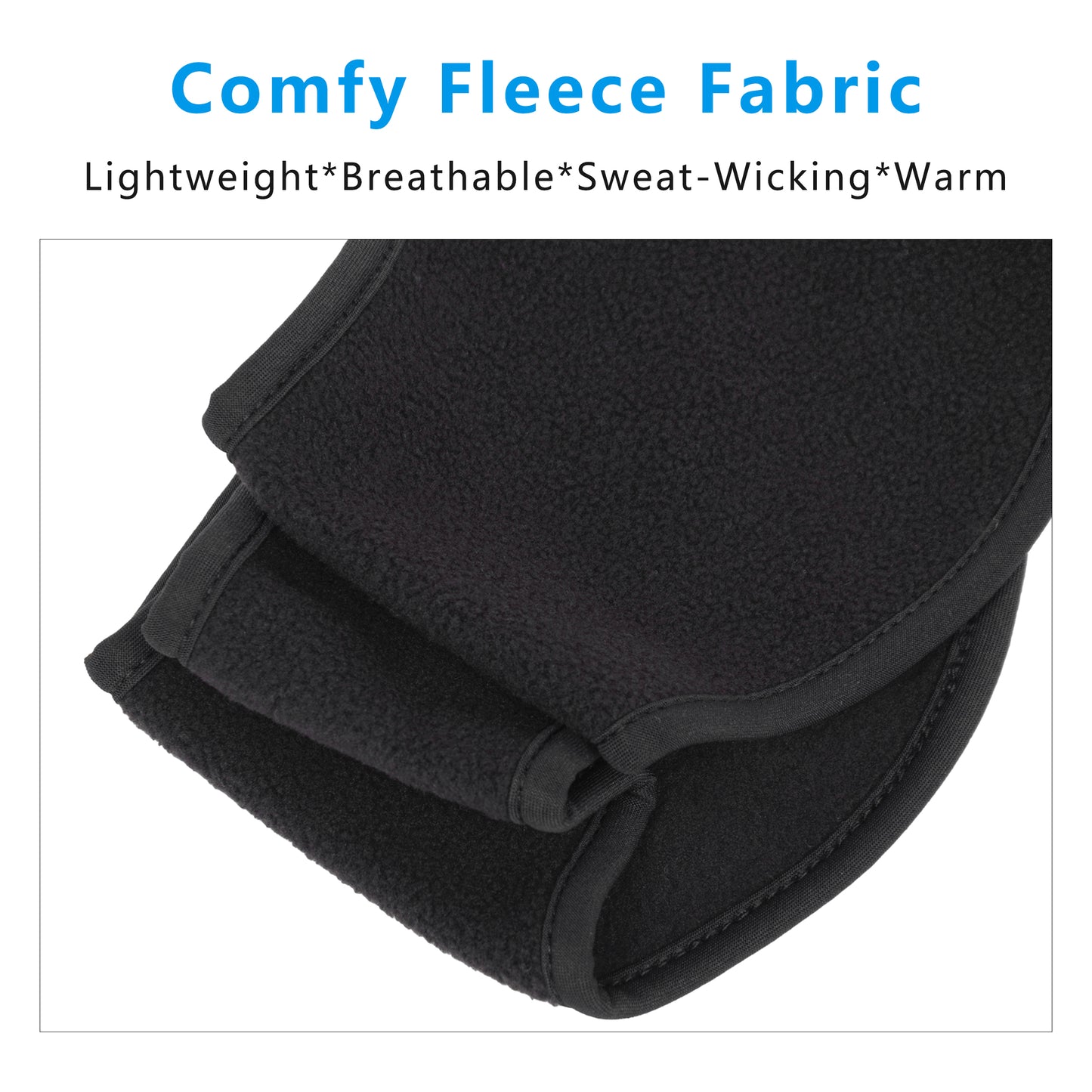 Winter Fleece Headband Moisture-Wicking for Running Sports Workouts Cold Weather Ear Warmer Unisex