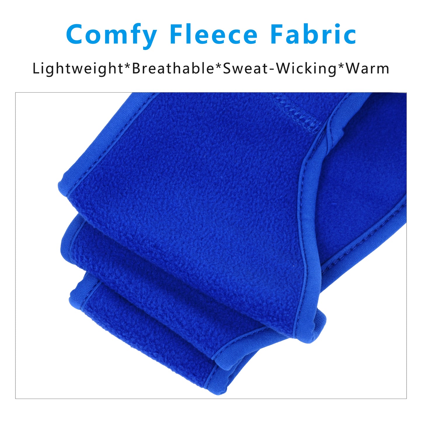 Winter Fleece Headband Moisture-Wicking for Running Sports Workouts Cold Weather Ear Warmer Unisex