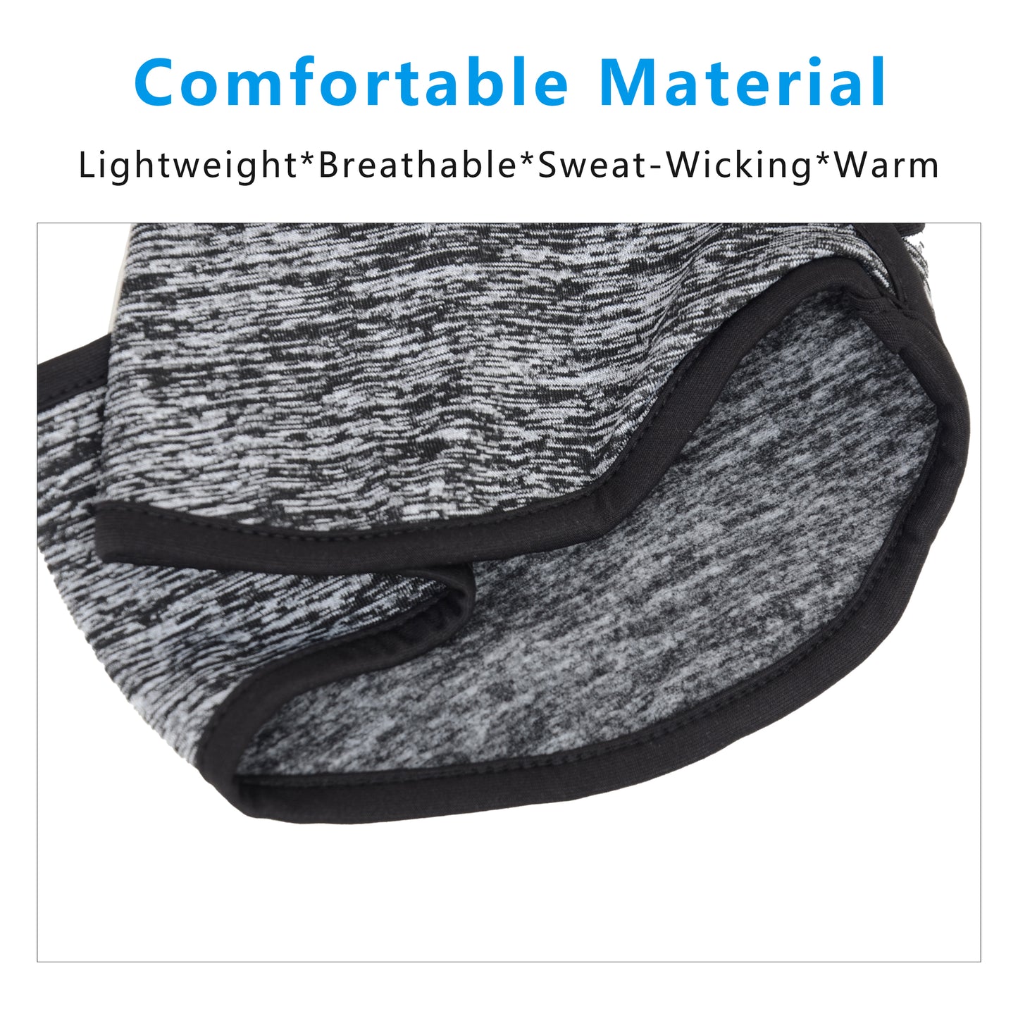 Ponytail Headband Moisture-Wicking for Running Exercise Workouts Winter Ear Warmer